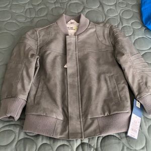 NWT. Leather (fake) toddler boys jacket